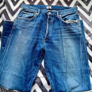 Citizens of Humanity Liya high rise classic fit crop jeans. Fade out, size 29